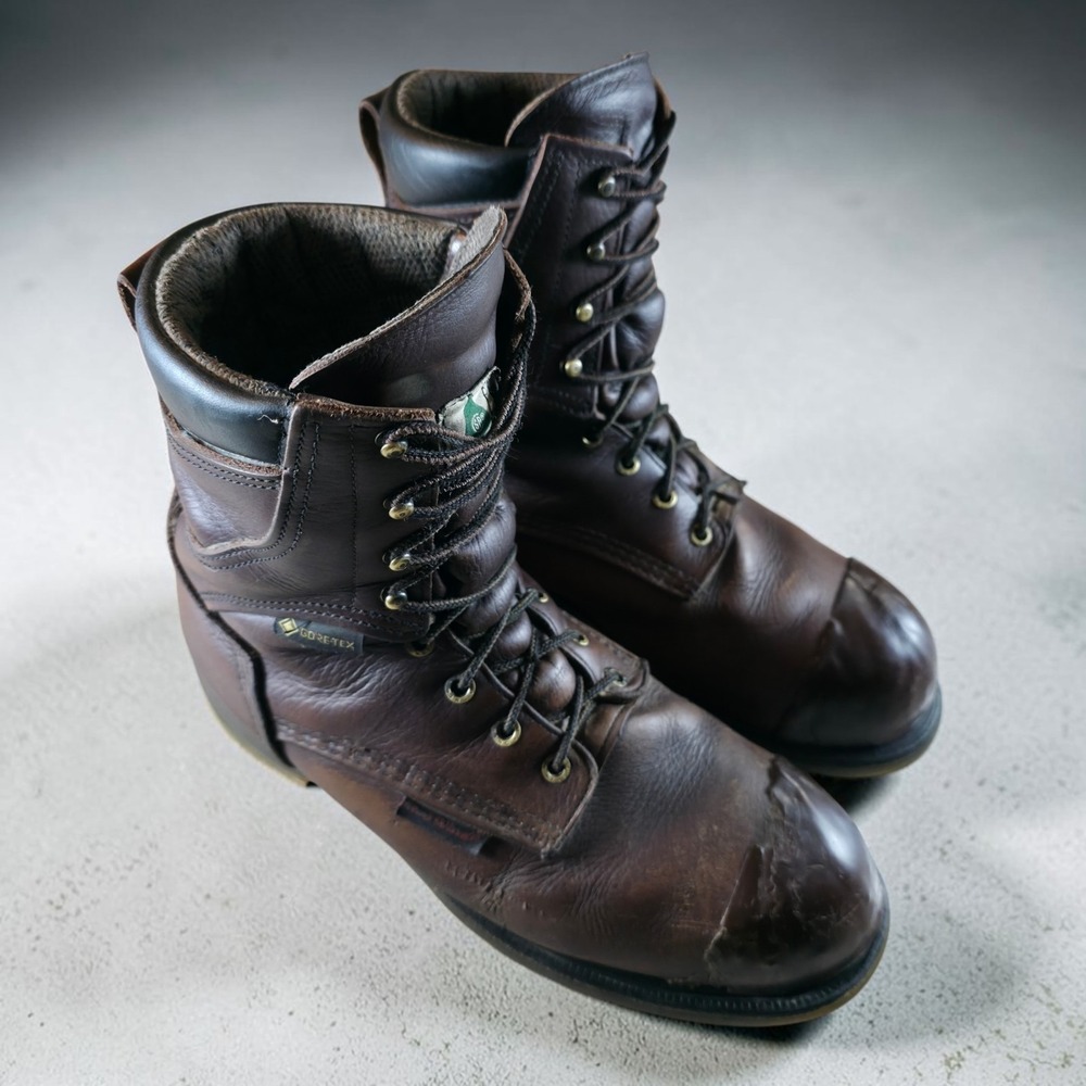 Red Wing 2412 Gore-Tex Waterproof Steel Toe Brown Work Boots Mens Size 10